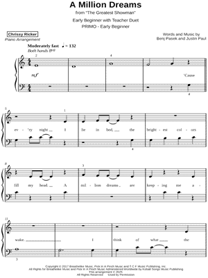 A Million Dreams [early beginner]