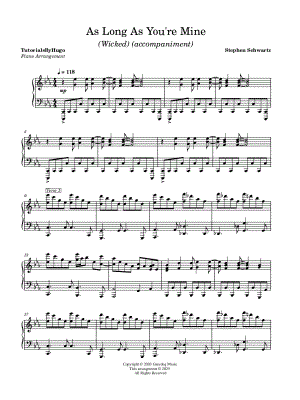 As Long as You're Mine [accompaniment only]