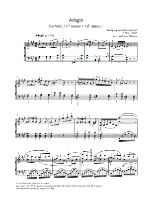 Piano Concerto No. 23, K. 488: II. Adagio