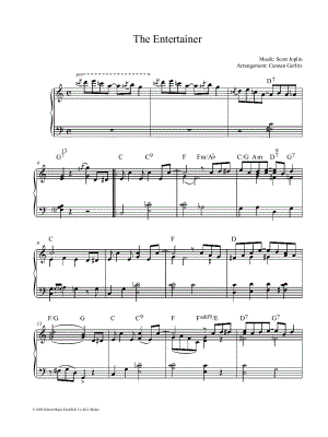 The Entertainer by Carsten Gerlitz - Sheet Music
