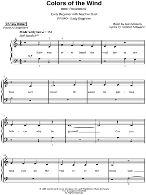 Colors of the Wind [early beginner]