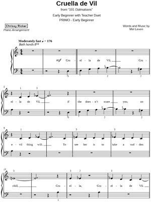 Cruella de Vil [early beginner]