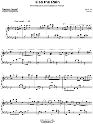 Kiss the Rain [intermediate - extended lyrical]