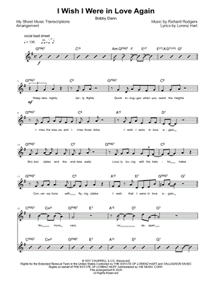 I Wish I Were in Love Again (Bobby Darin)