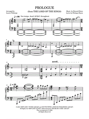 Prologue from The Lord of the Rings