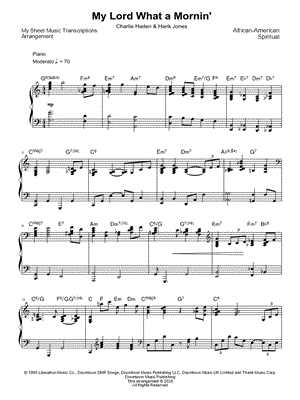 My Lord What a Mornin' - Charlie Haden & Hank Jones