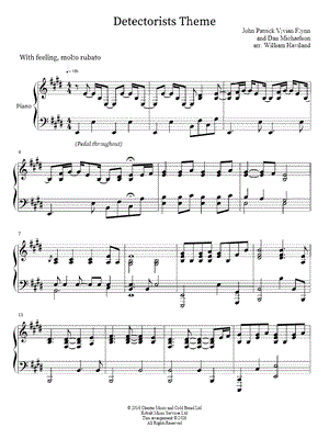 Detectorists Theme by William Haviland - Sheet Music