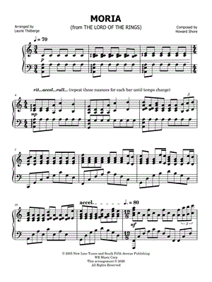 Moria by Laurie Théberge - Sheet Music
