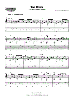 The Boxer by Rainy Day Studio - Sheet Music