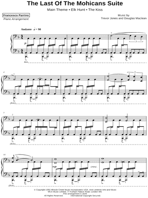 The Last of the Mohicans Suite by Francesco Parrino - Sheet Music