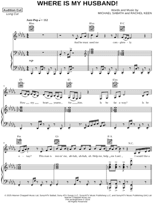 WHERE IS MY HUSBAND! by Raye - Sheet Music
