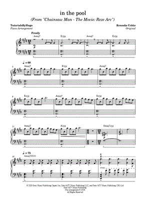 in the pool by TutorialsByHugo - Sheet Music