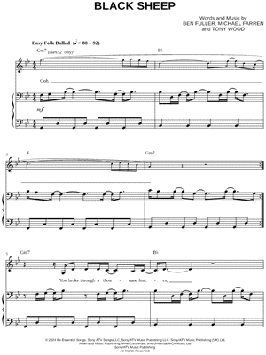 Black Sheep by Ben Fuller - Sheet Music