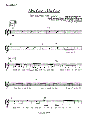 Why God - My God from DAVID [2025] - Sheet Music