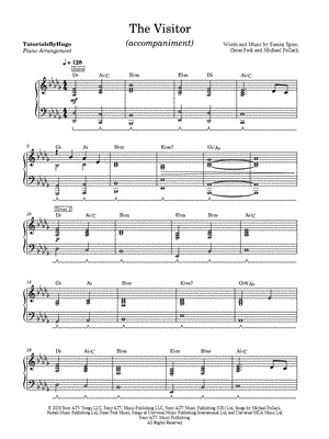 The Visitor [accompaniment only] by TutorialsByHugo - Sheet Music