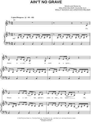 Ain't No Grave by Bethel Music & Molly Skaggs - Sheet Music
