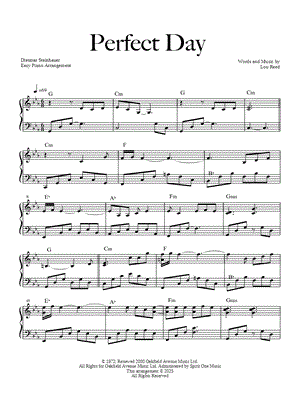 Perfect Day [easy] by Dietmar Steinhauer - Sheet Music