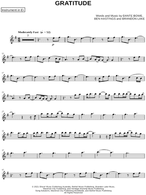 Gratitude - Eb Instrument