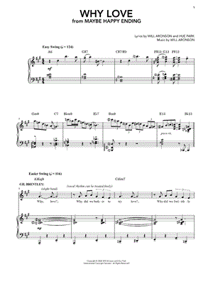 Why Love from Maybe Happy Ending - Sheet Music