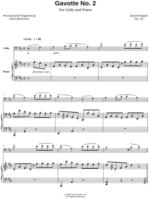 Gavotte No. 2 (Piano Accompaniment)